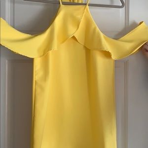 Yellow Summer Halter Dress